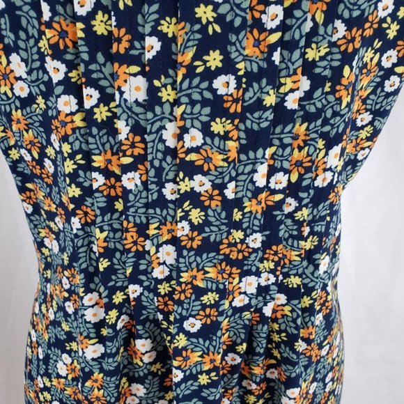 SOLD ***** SONOMA Multicolored Dress Floral, Large - Picture 8 of 10